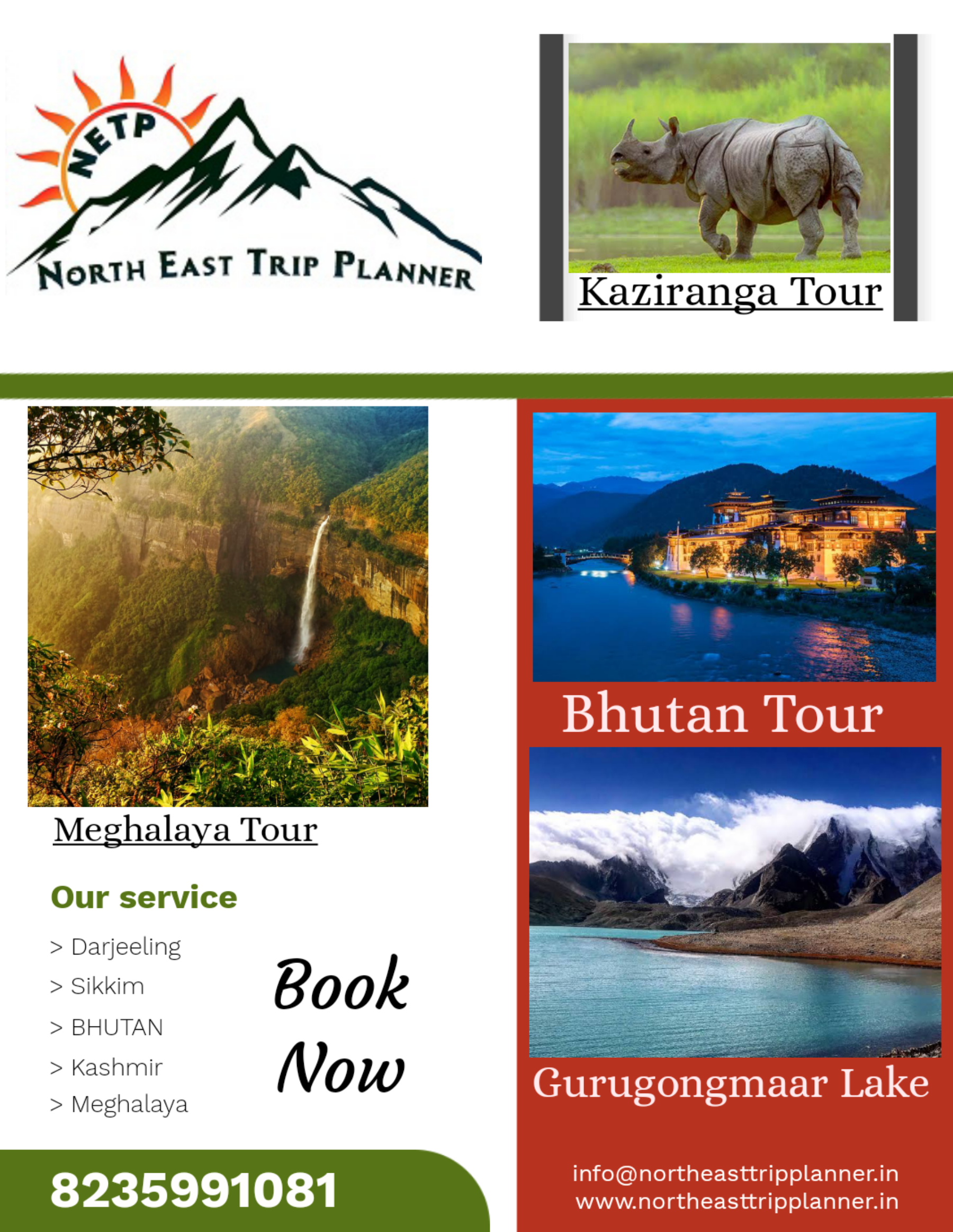 Kaziranga,Guwahati,Shillong Cherrapunji